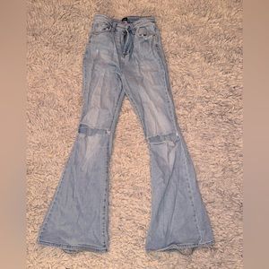 Lee high rise, wide leg denim from Free People